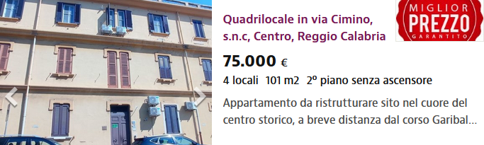 Apri la scheda immobile